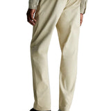 Chino trousers with beige belt