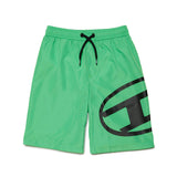 Green maxi logo swim shorts