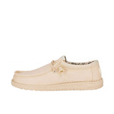 WALLY CANVAS STONE WHITE LOAFERS