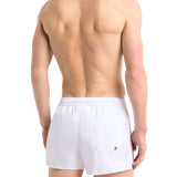 Short mare bande logo laterali bianco