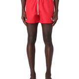 Red logo nylon swim shorts