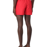 Red logo nylon swim shorts