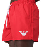 Short mare nylon logo rosso