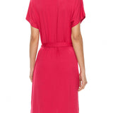 Dress with fuchsia studded logo