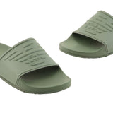 PVC slipper with military green logo