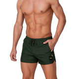 Short mare con zip laterali verde militare