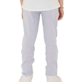 Pantalone chino lino cerimonia bambino celeste