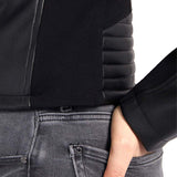 New Fiammetta zip leather jacket
 black