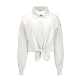 Camicia con nodo dea 
bianco