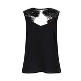 Pearl lace top
 black