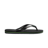 Brasil black logo flip flops