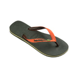 Brasil Mix Green/Orange flip flops