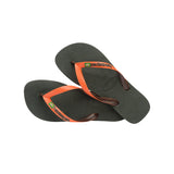 Brasil Mix Green/Orange flip flops