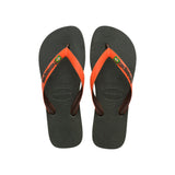 Brasil Mix Green/Orange flip flops