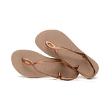 Gold Luna flip flops