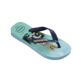 Minecraft children's light blue flip flops