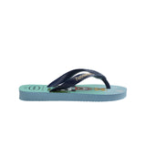 Minecraft children's light blue flip flops