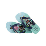 Minecraft children's light blue flip flops