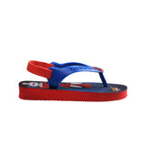 Marvel baby blue/red flip flops