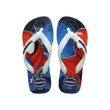 Top Marvel II white/blue children's flip flops