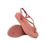 Pink Luna Flatform flip flops