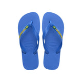 Brasil blue neon logo flip flops