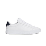 White leather sports sneakers