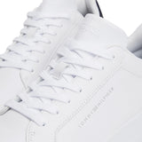 White leather sports sneakers