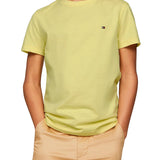 Yellow front logo short-sleeved t-shirt