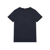 T-shirt maniche corte scritta th logo blu