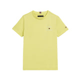 T-shirt maniche corte logo th petto giallo