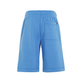 Sports shorts with light blue logo