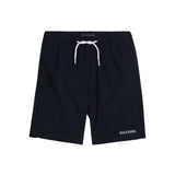 Blue monotype sports shorts