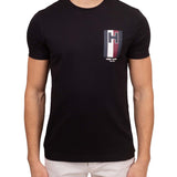 T-shirt Emblem cotone nero