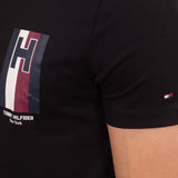 T-shirt Emblem cotone nero