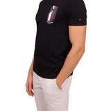 T-shirt Emblem cotone nero