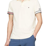 Polo slim monotype flag cuff crema