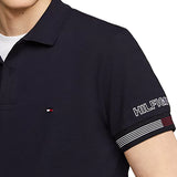 Polo slim flag cuff blu