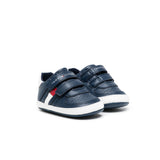 Sneakers in velcro flag blu