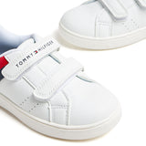 White flag velcro sneakers