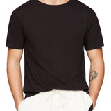 T-shirt slub cotone blu