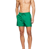 Green side logo swim shorts