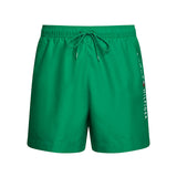 Green side logo swim shorts