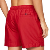 Red side logo swim shorts