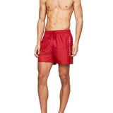 Red side logo swim shorts