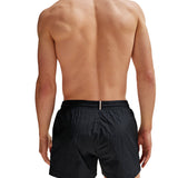 Black side logo swim shorts