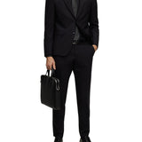 Black H-Huge single-breasted slim fit suit