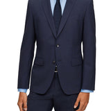 H-Huge blue single-breasted slim fit suit