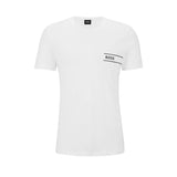 T-shirt maniche corte con logo in cotone bianco