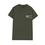 T-shirt maniche corte con logo in cotone verde